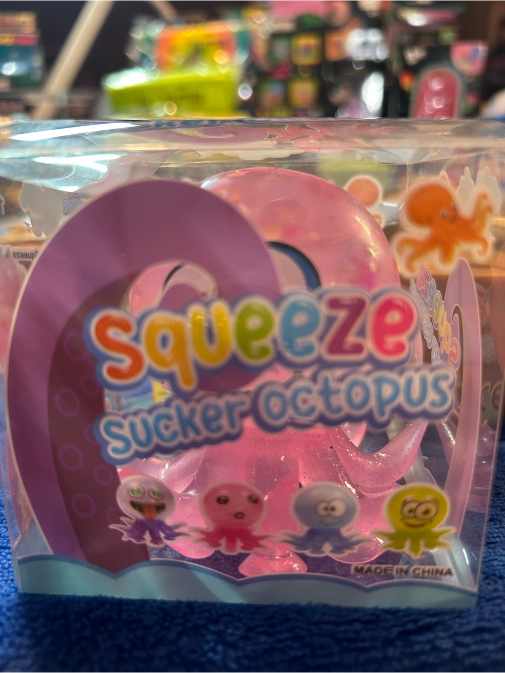 Squeeze Sucker Octopus Squishy Toy - Pink